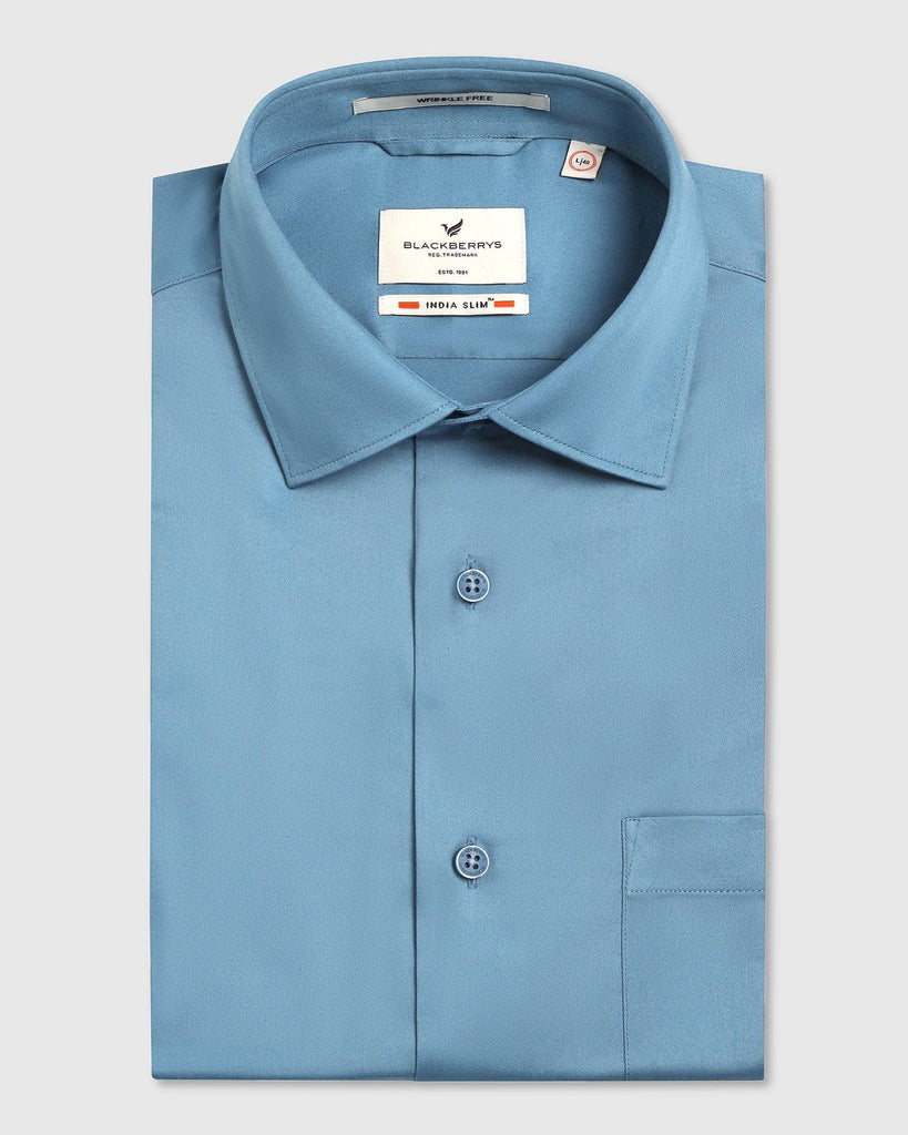 Formal Teal Solid Shirt - Rolf