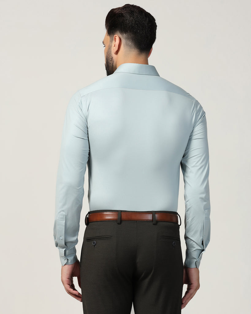 Formal Teal Solid Shirt - Sofk01