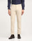 TechPro Slim Fit B-91 Formal Beige Solid Trouser - Kinley