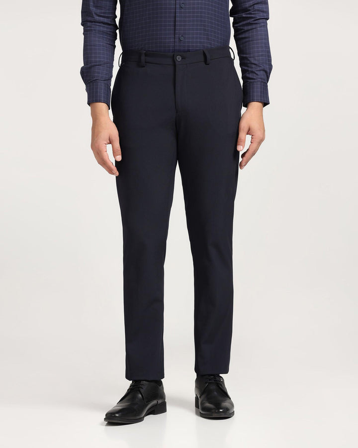 Slim Fit B-91 Formal Black Solid Trouser - Ryuz