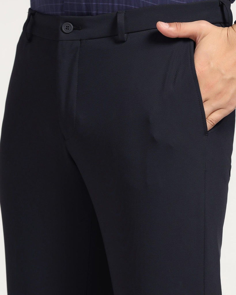 Slim Fit B-91 Formal Black Solid Trouser - Ryuz