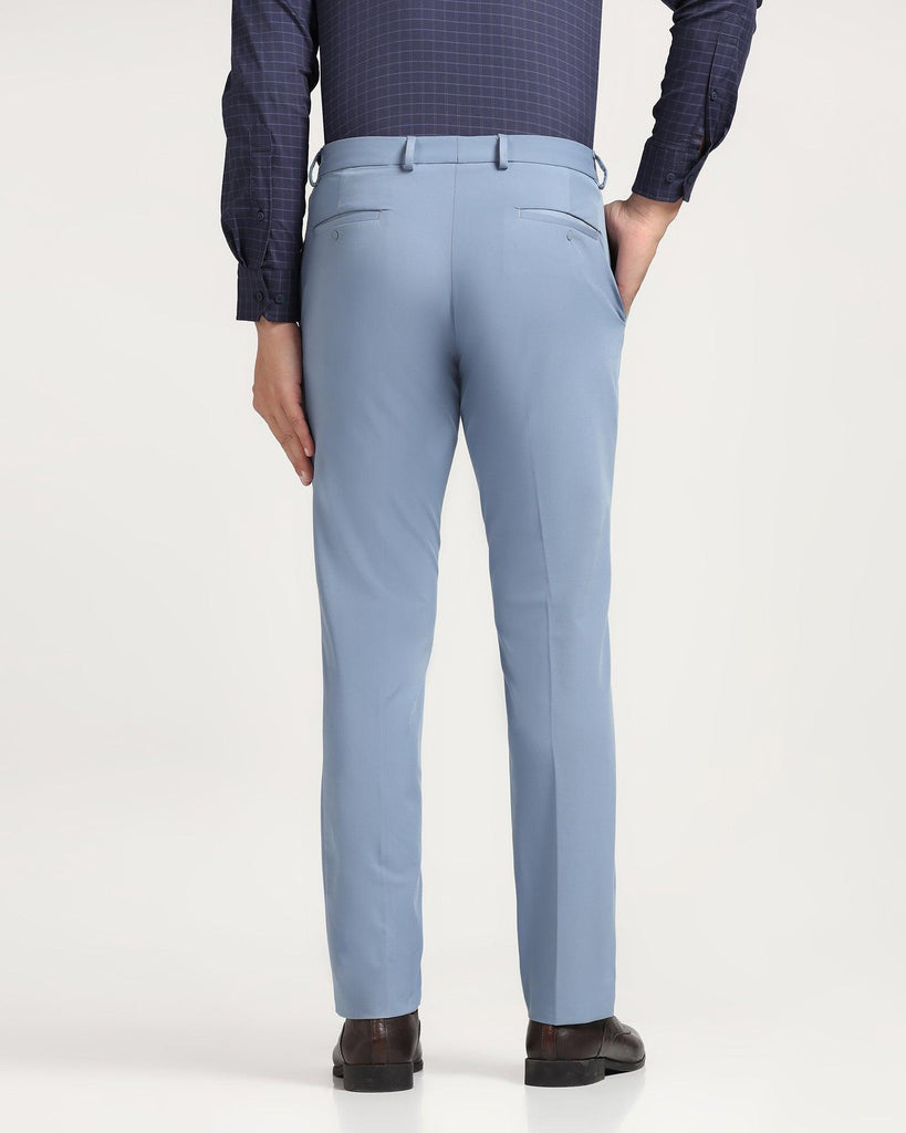 TechPro B-91 Formal Blue Solid Trouser - Dean