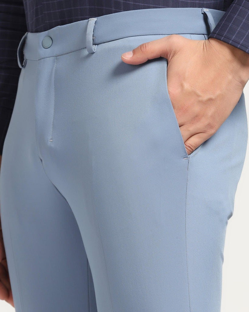 TechPro B-91 Formal Blue Solid Trouser - Dean