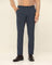 Slim Fit B-91 Formal Blue Solid Trouser - Jonny