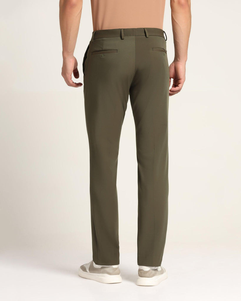 TechPro Slim Fit B-91 Formal Green Solid Trouser - Dean