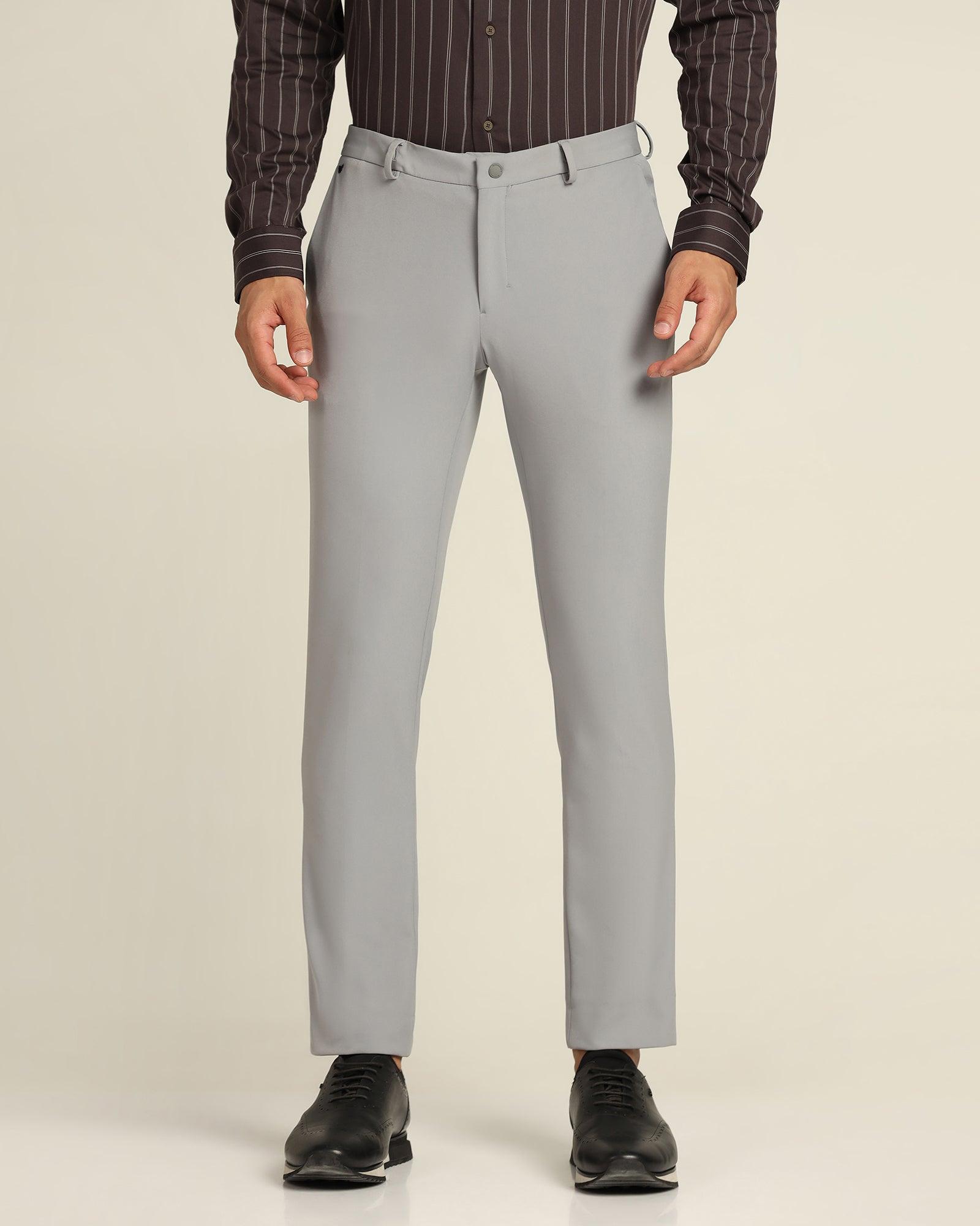 TechPro Formal Trousers In Light Grey B-91 (Kinley) - Blackberrys