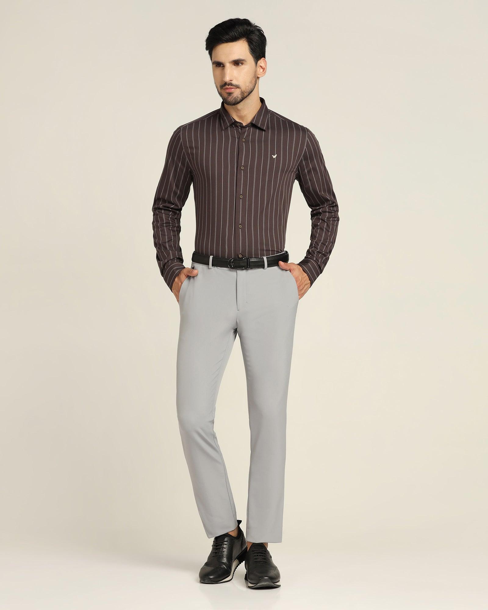 TechPro Formal Trousers In Light Grey B-91 (Kinley) - Blackberrys