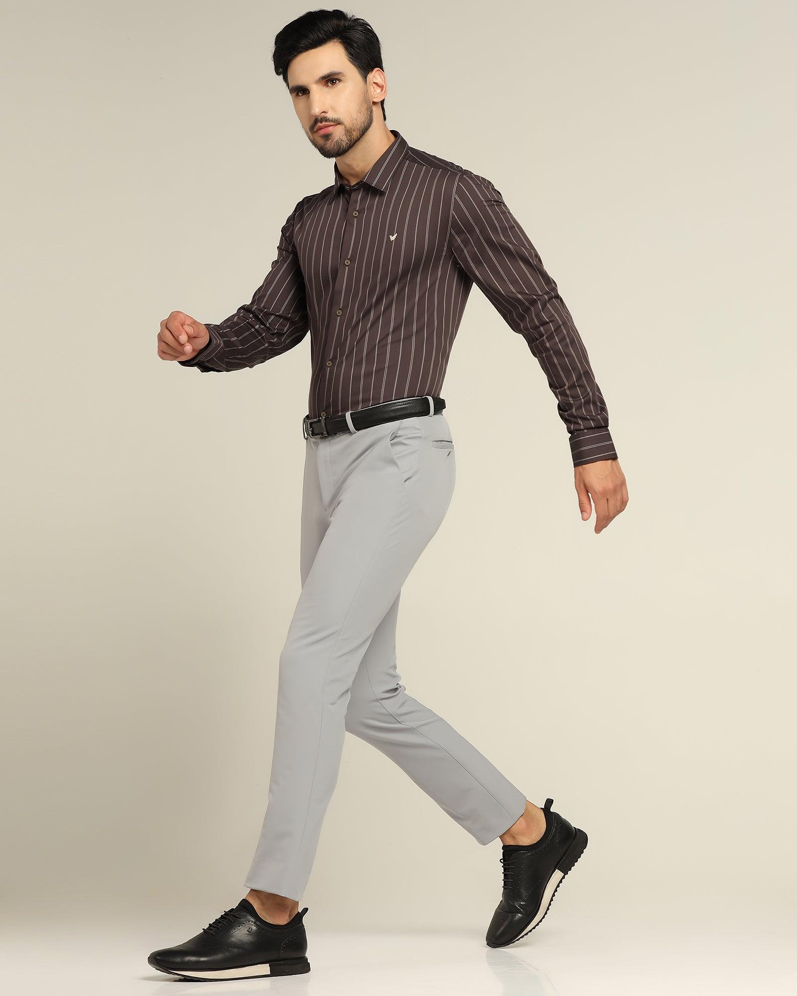 TechPro Formal Trousers In Light Grey B-91 (Kinley) - Blackberrys