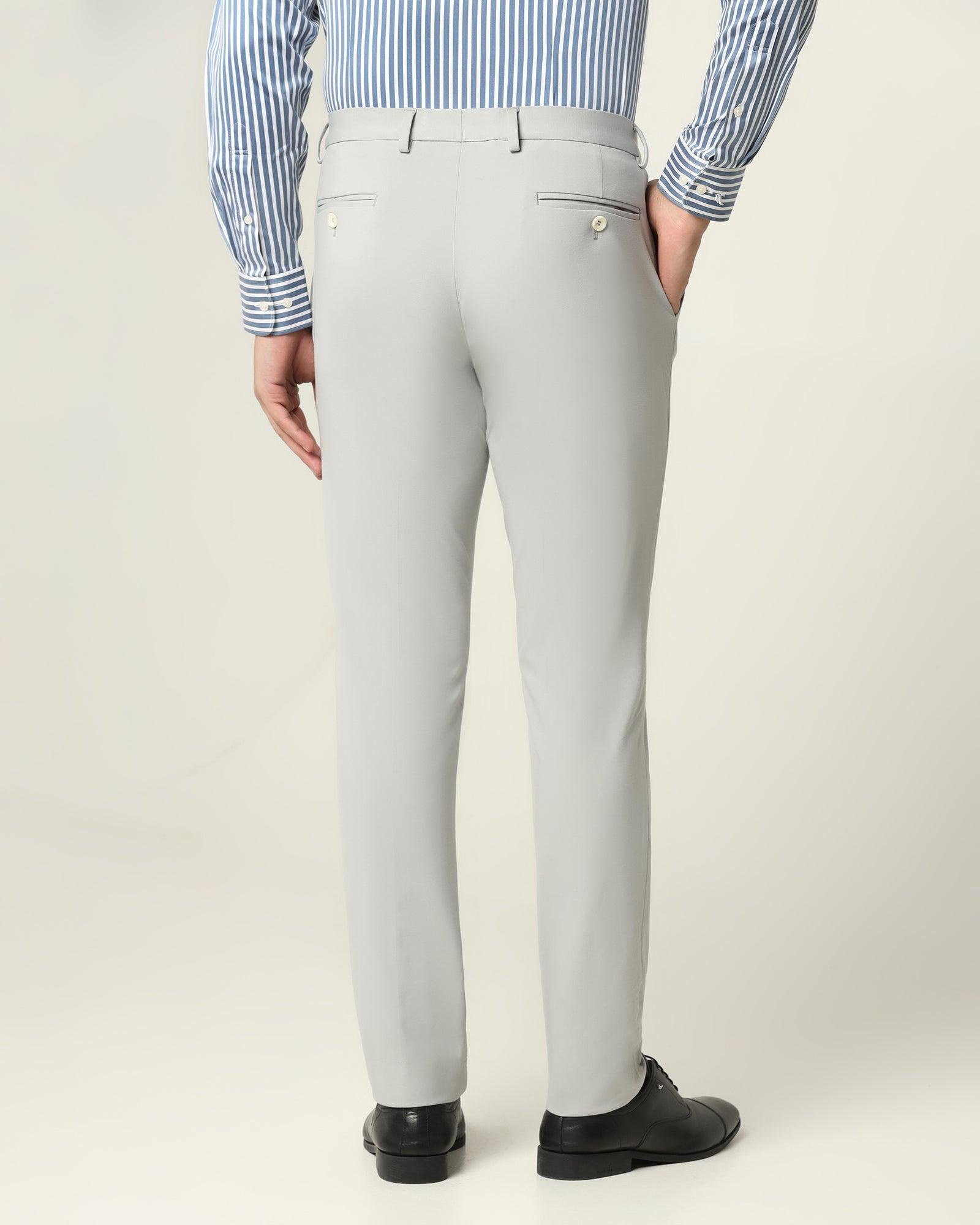 Formal Trousers In Light Grey B 91 Yoke DLPM2416G1IA23FM image2