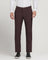 TechPro Slim Comfort B-95 Formal Maroon Solid Trouser - Clajin