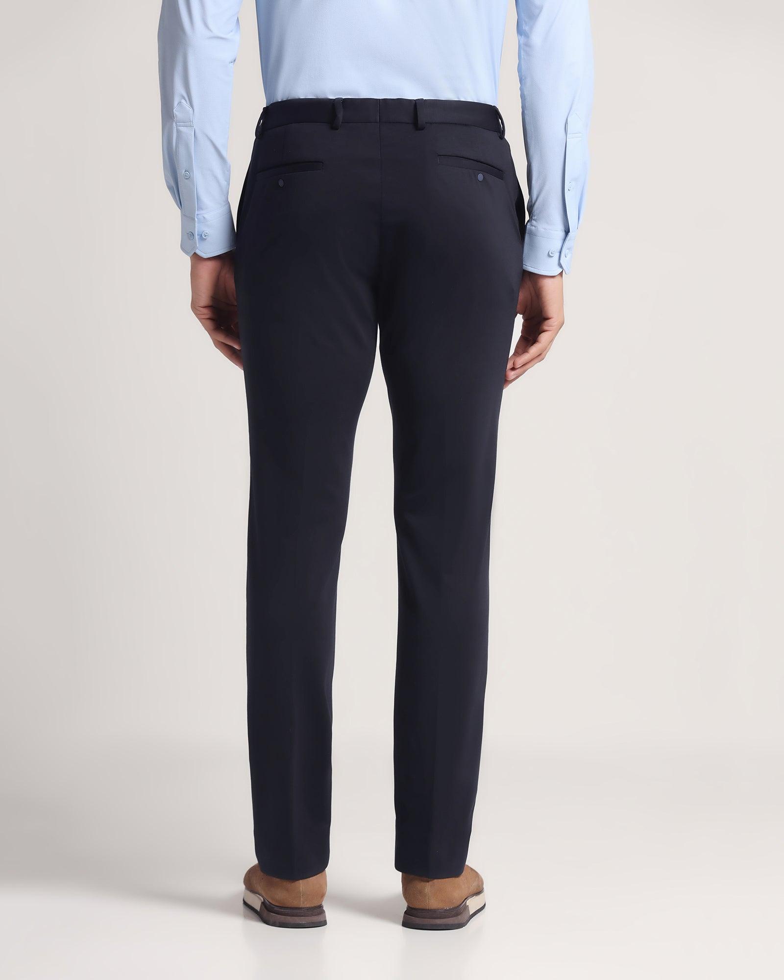 Buy Arrow Herringbone Super Slim Fit Smart Flex Formal Trousers - NNNOW.com