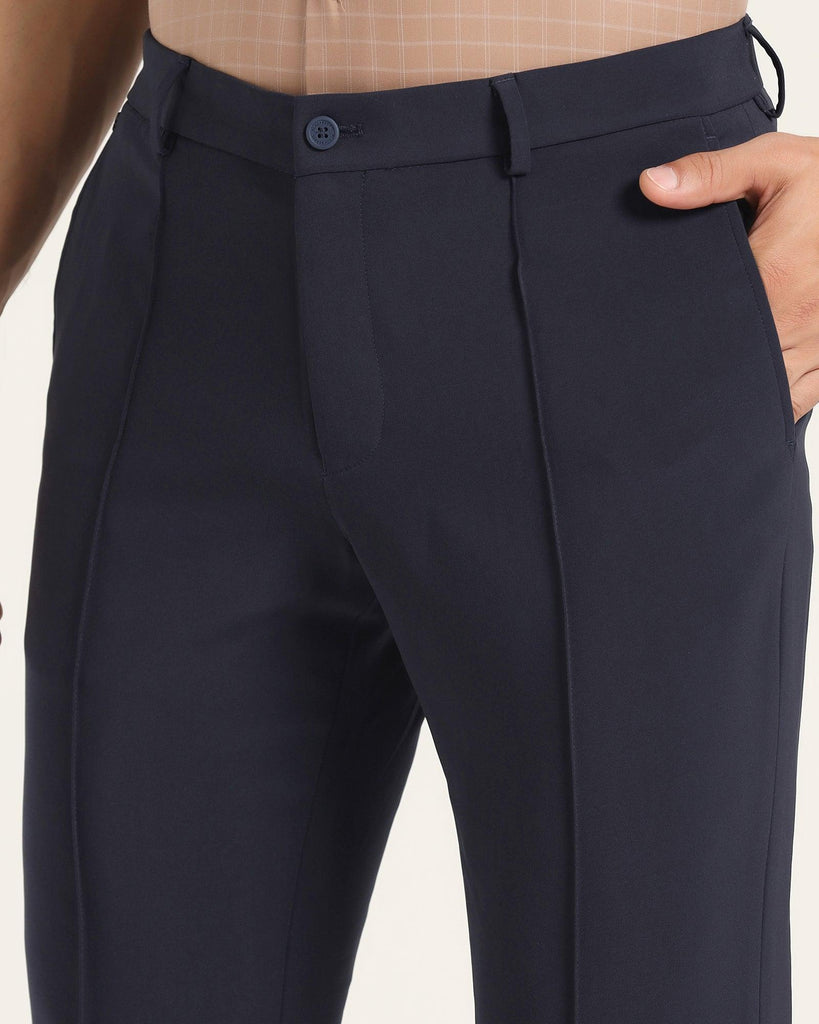 TechPro B-91 Formal Navy Solid Trouser - Tejin