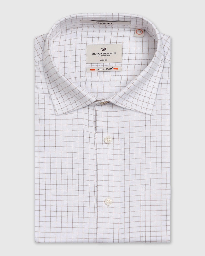 Formal White Check Shirt - Watson