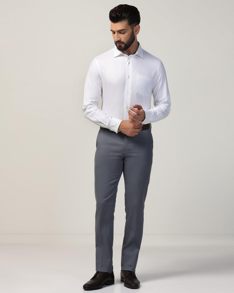 Formal White Stripe Shirt - Bran