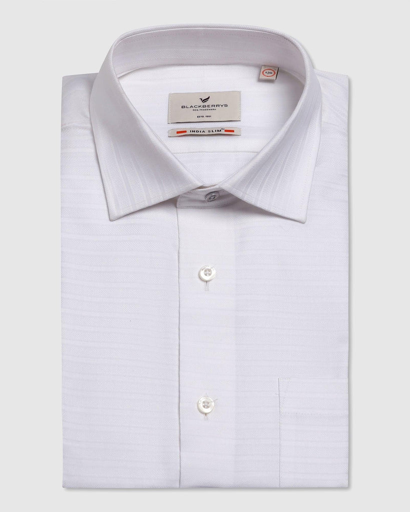 Formal White Stripe Shirt - Bran