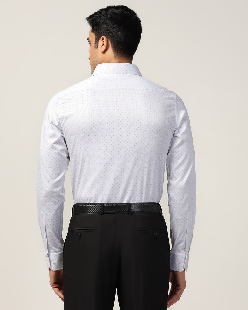 Formal White Printed Shirt - Arona