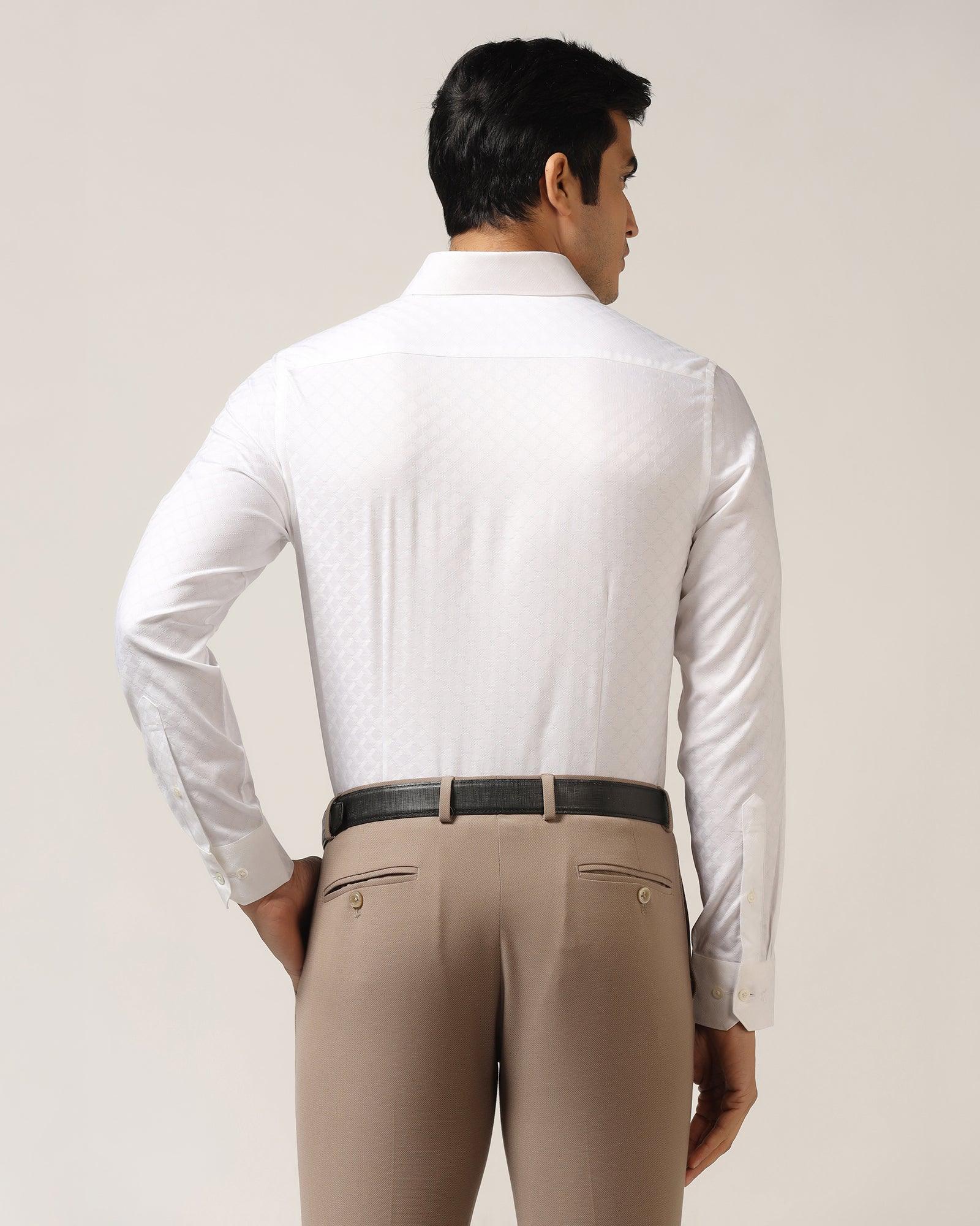 Formal White Printed Shirt - Page - Blackberrys