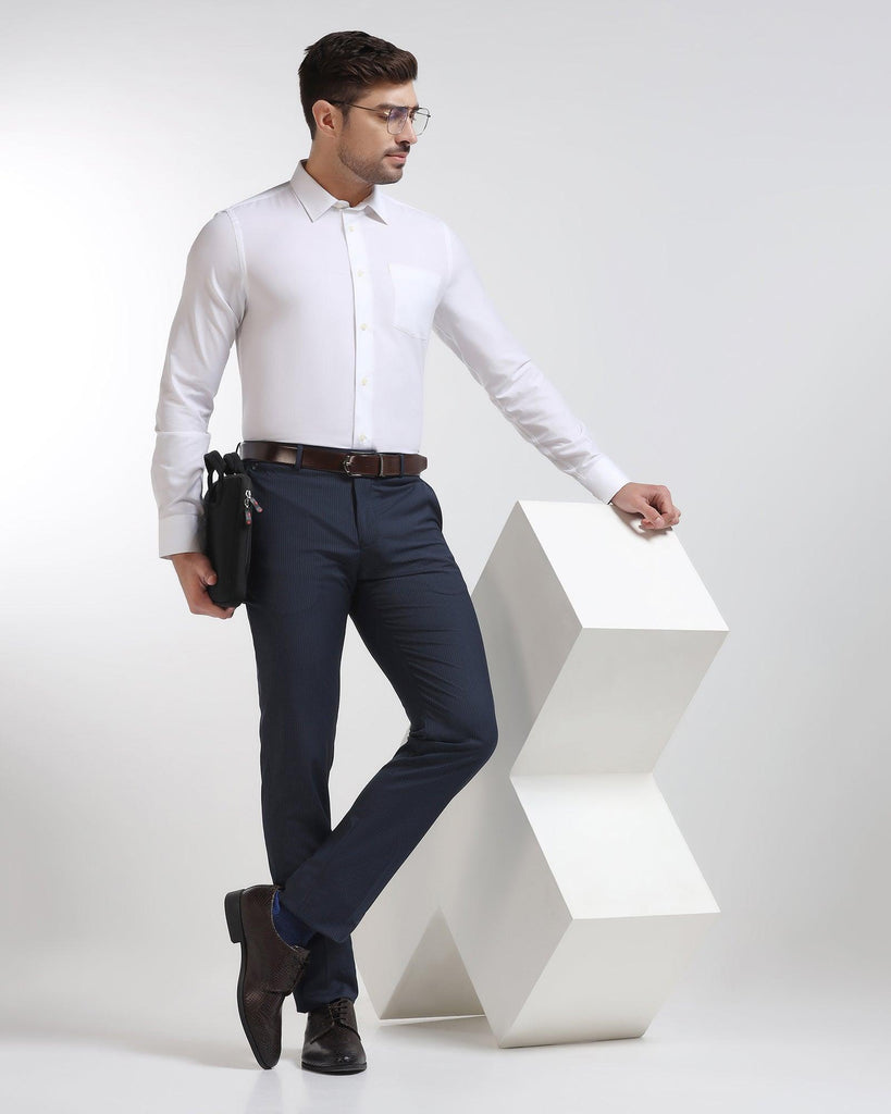 Formal White Solid Shirt - Dorken