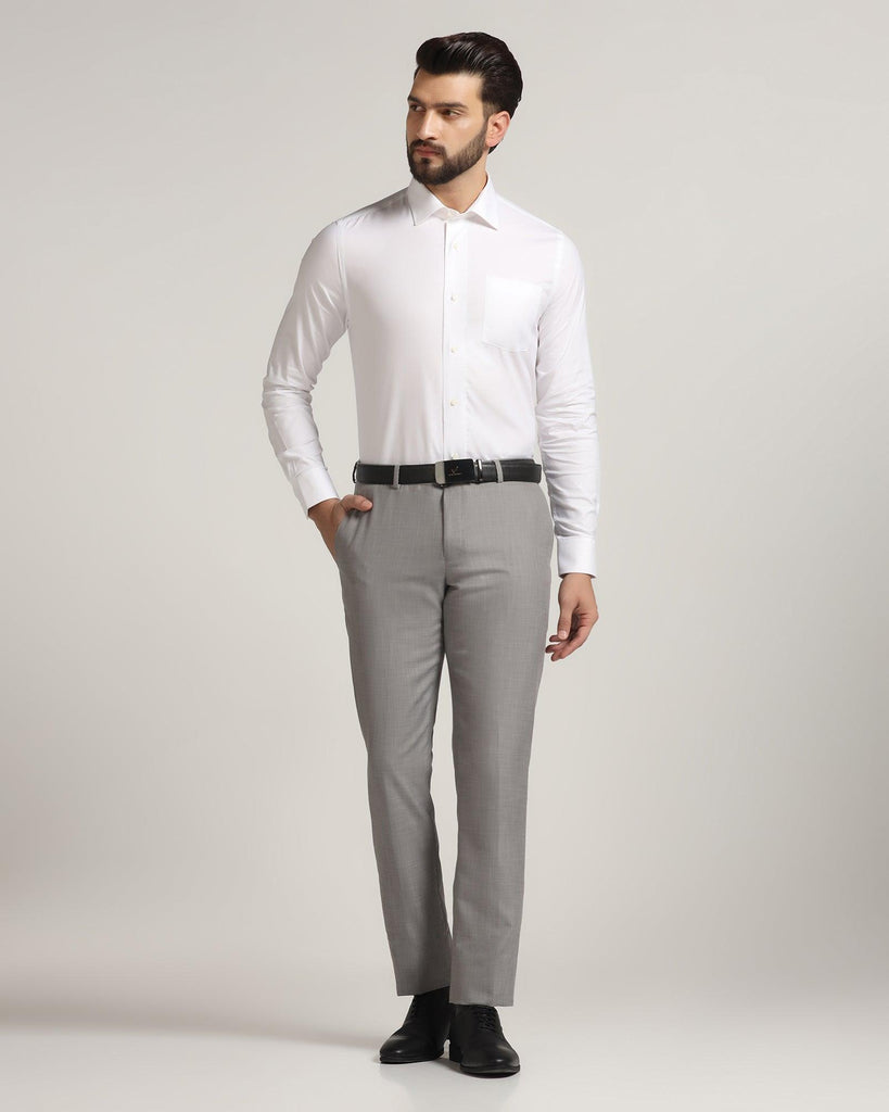 Formal White Solid Shirt - Otto