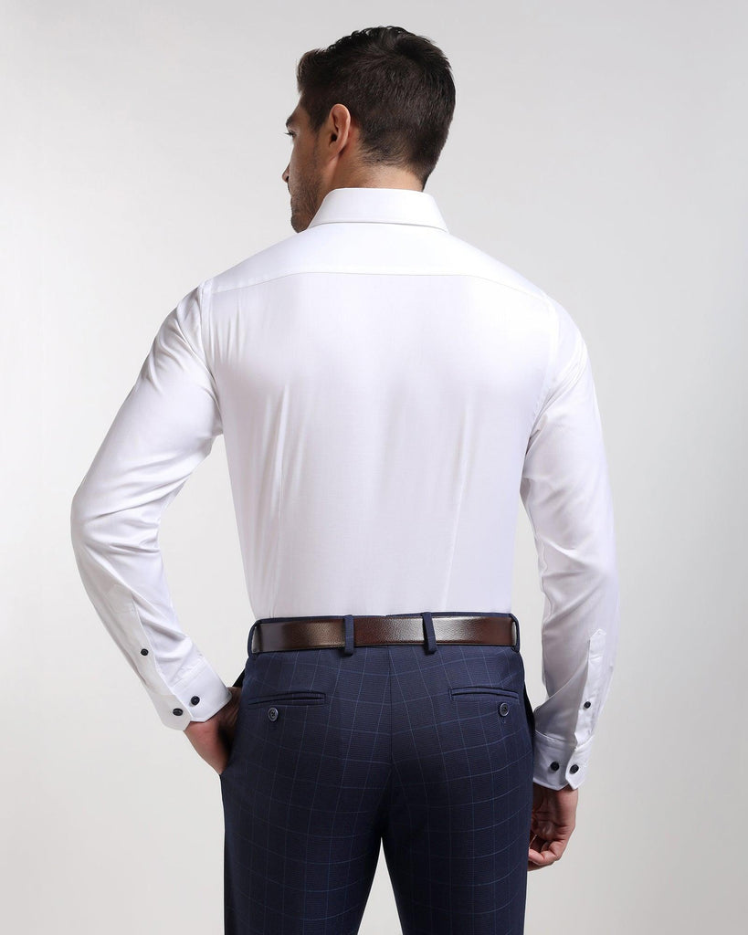 Formal White Solid Shirt - Rainer