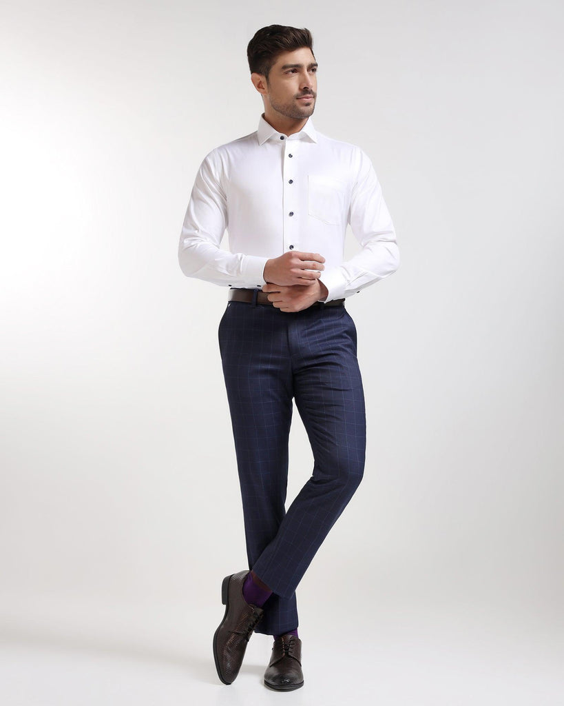 Formal White Solid Shirt - Rainer