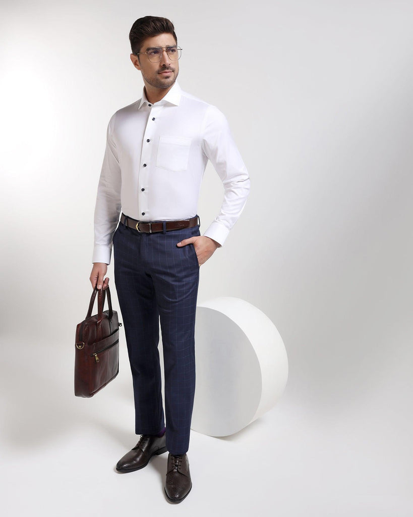 Formal White Solid Shirt - Rainer