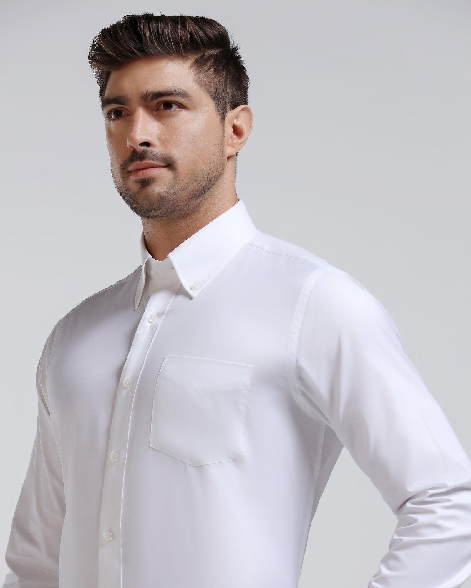 Formal White Stripe Shirt - Jamy - Blackberrys