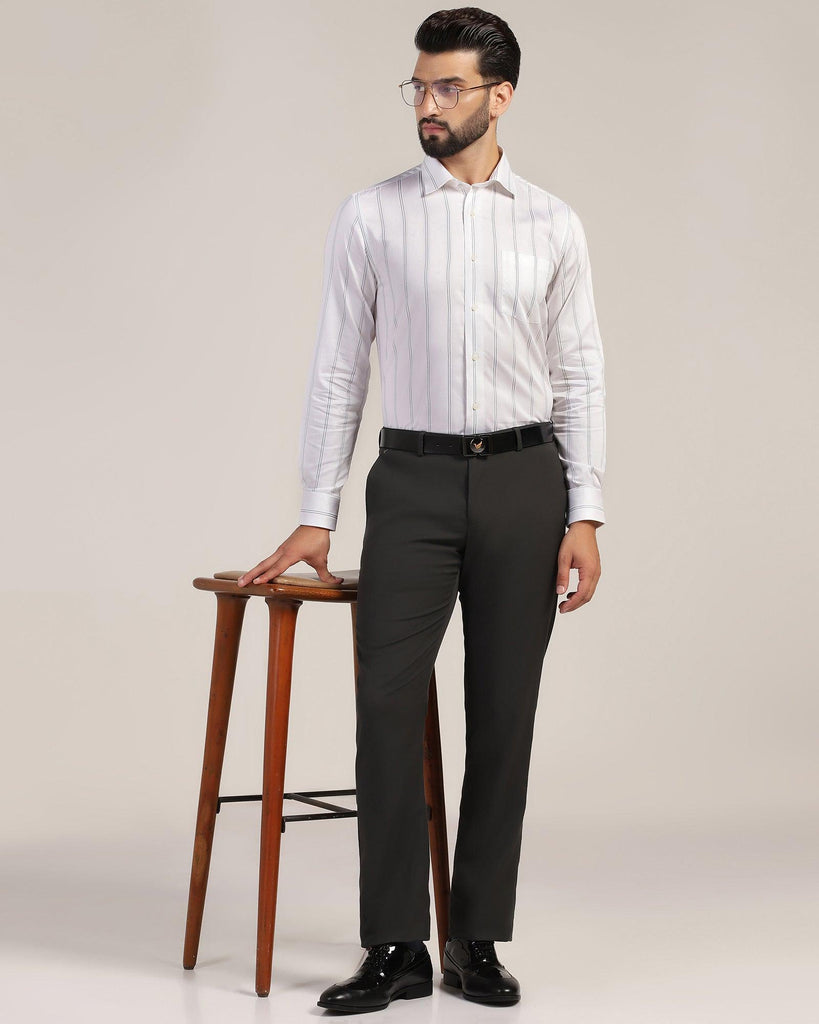 Formal White Stripe Shirt - Kolt