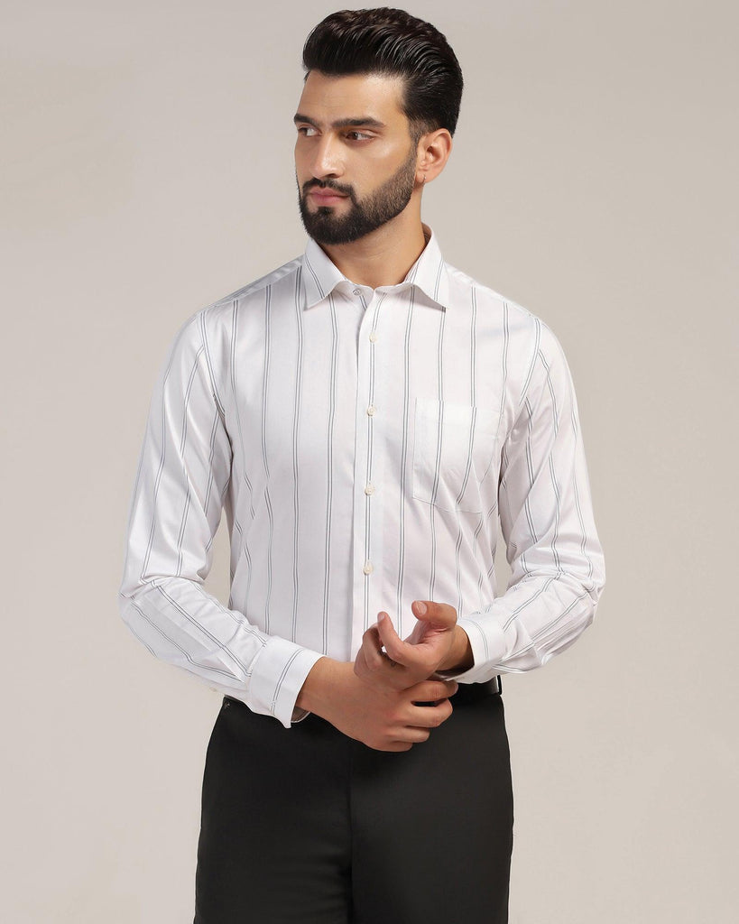 Formal White Stripe Shirt - Kolt