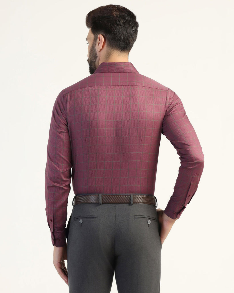 Formal Wine Check Shirt - Carman