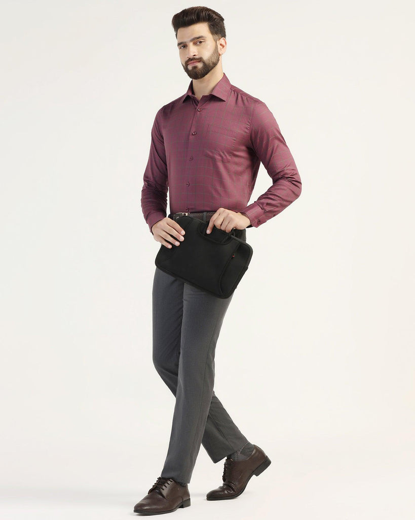 Formal Wine Check Shirt - Carman