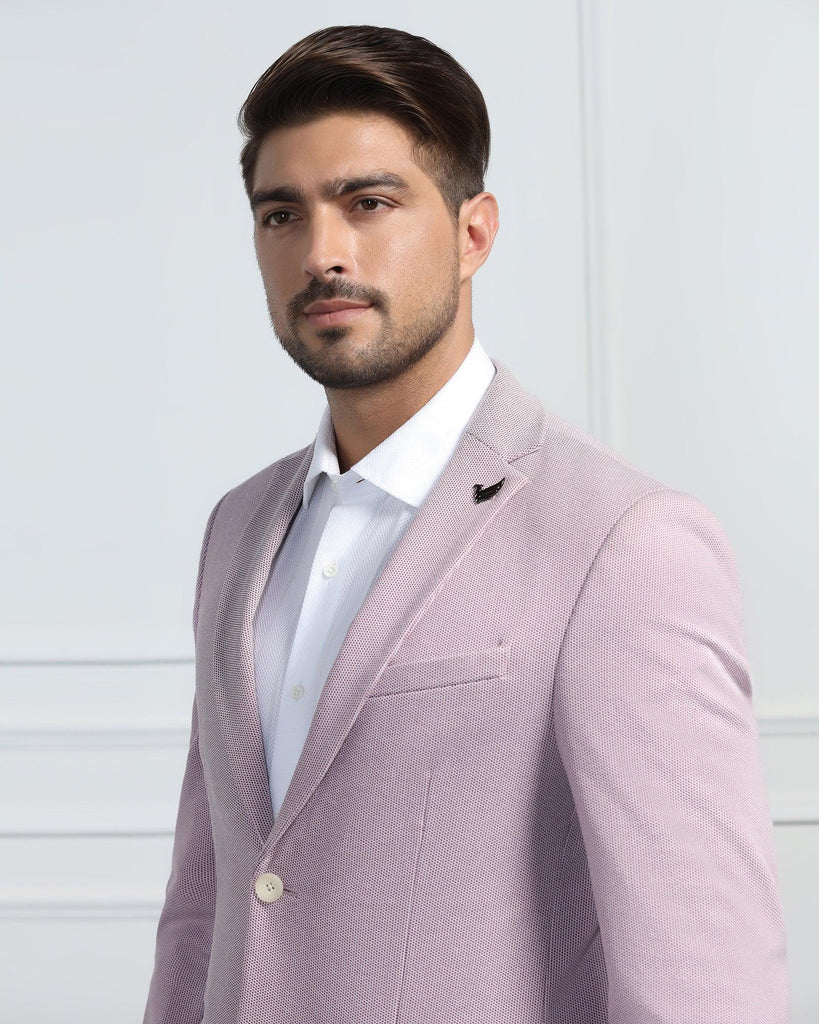 Formal Wine Textured Blazer - Venue