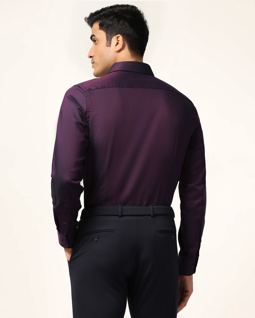 Formal Wine Textured Shirt - Albus