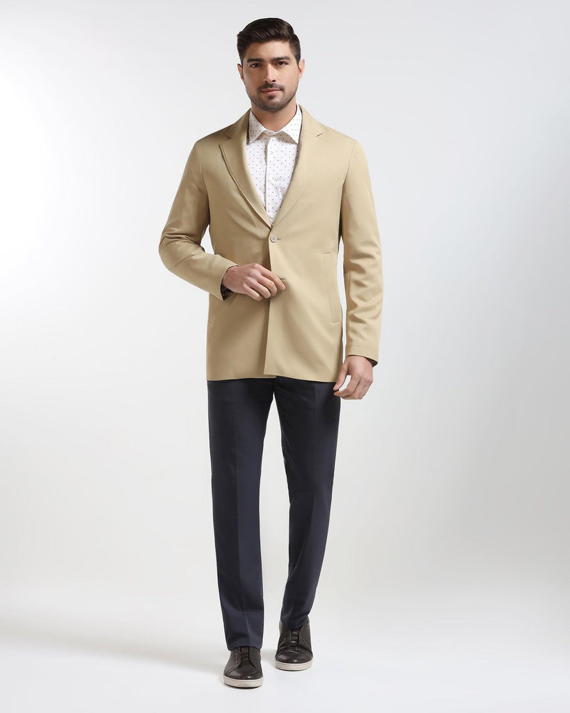 TechPro Beige Solid Blazer - Jove