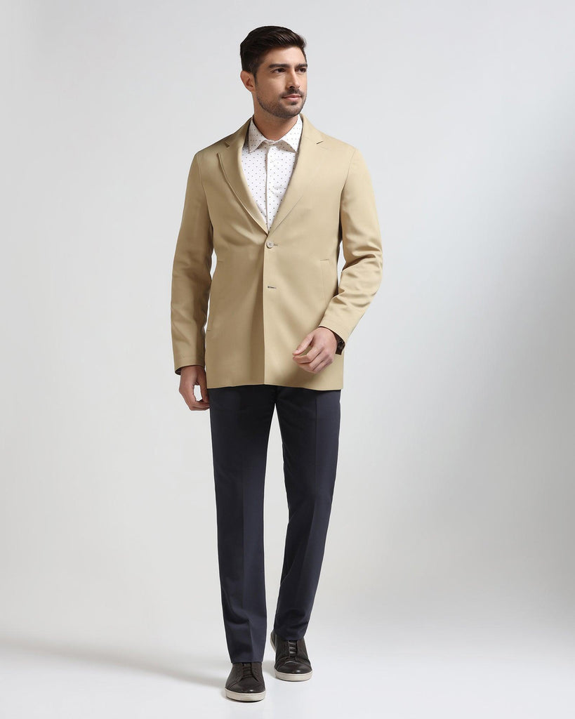 TechPro Beige Solid Blazer - Jove