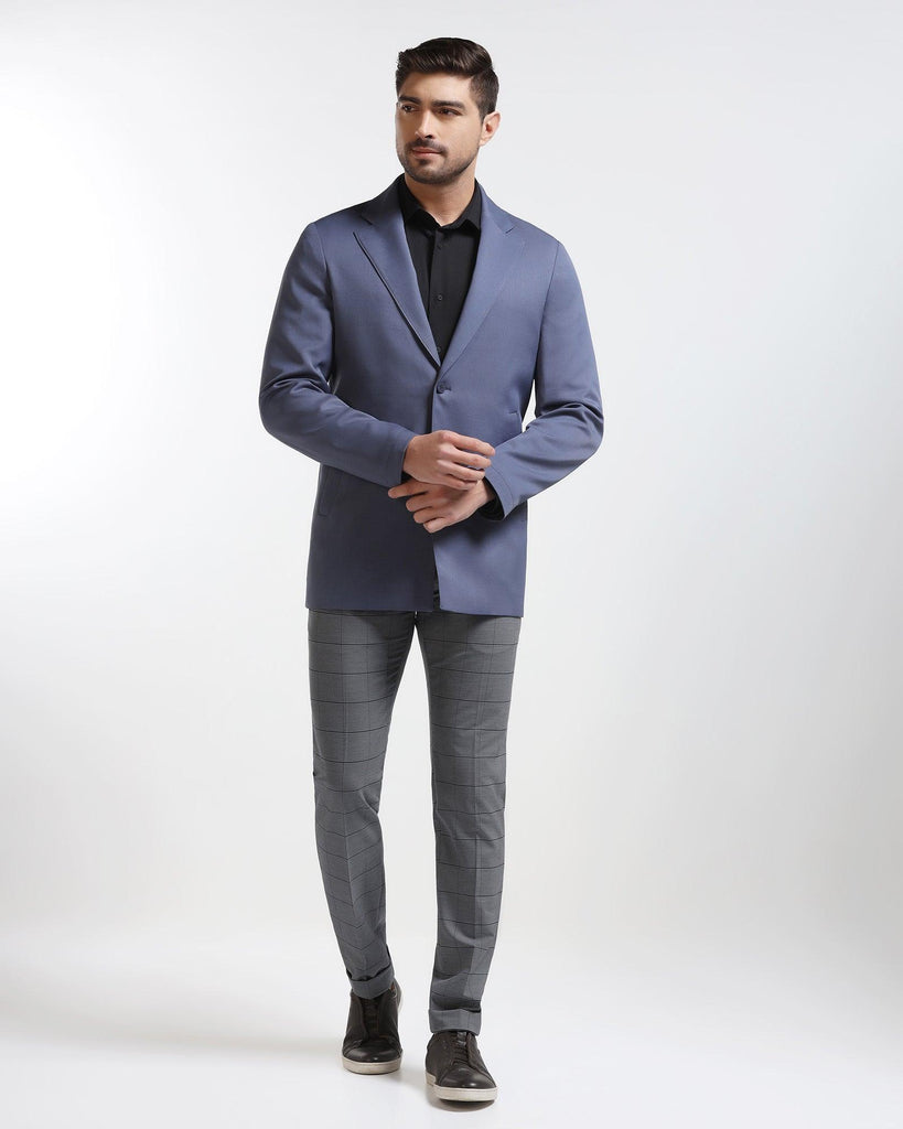 TechPro Blue Solid Blazer - Jove