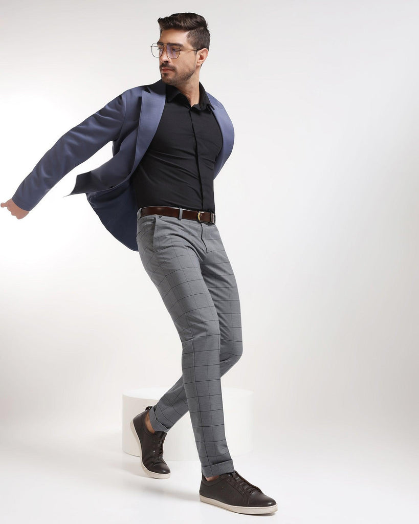 TechPro Blue Solid Blazer - Jove