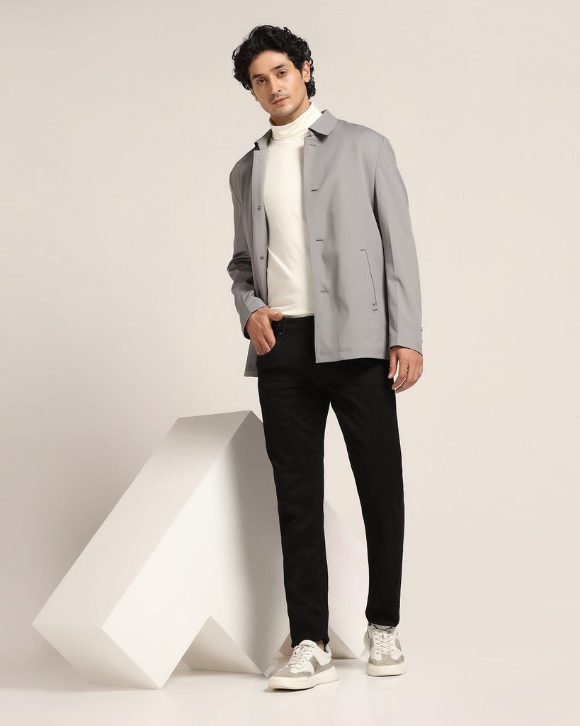 TechPro Grey Solid Jacket - Jackpot