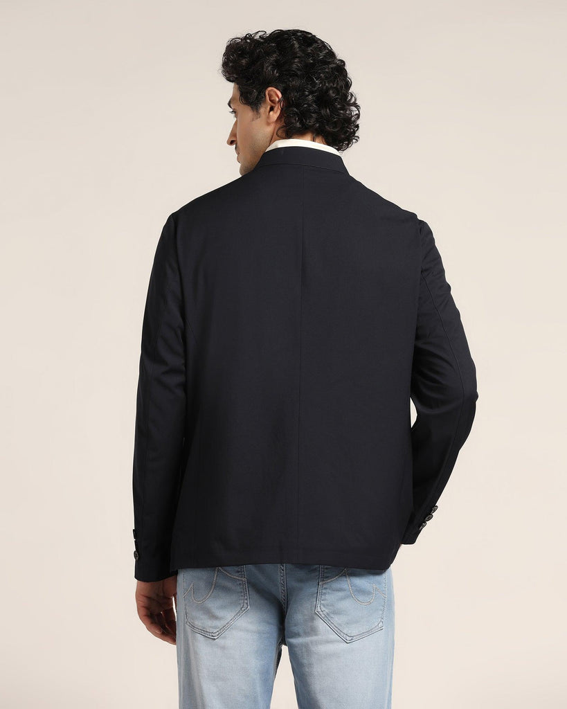 TechPro Navy Solid Jacket - Jackpot