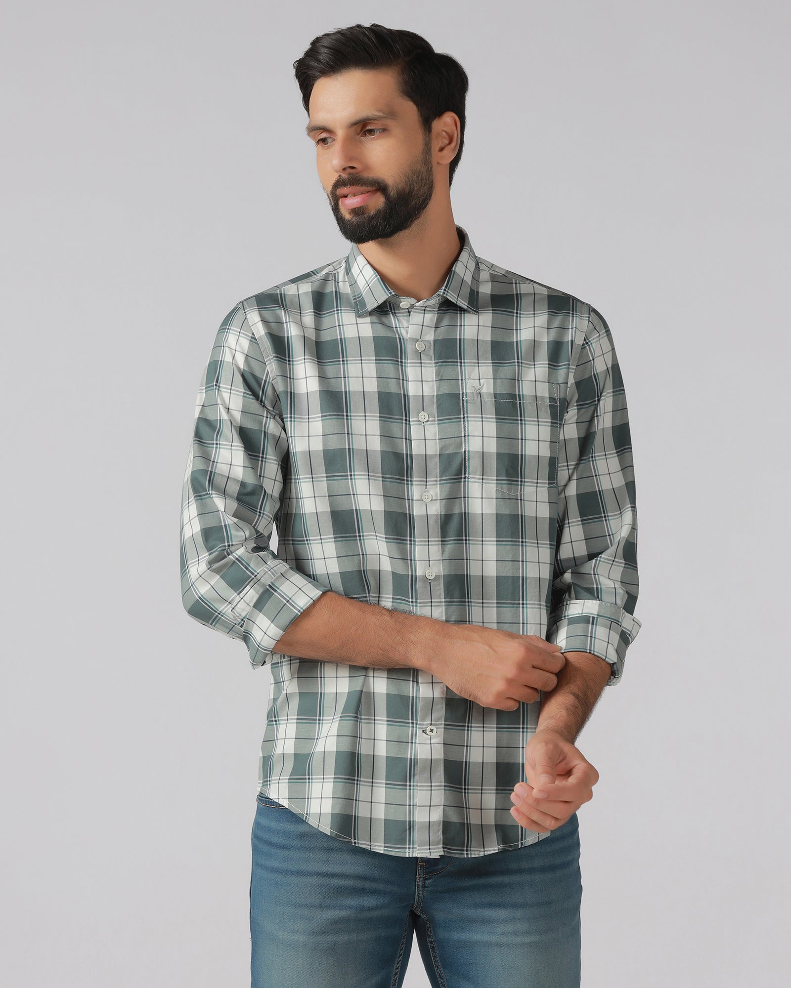 Green Check Shirt - Bergen