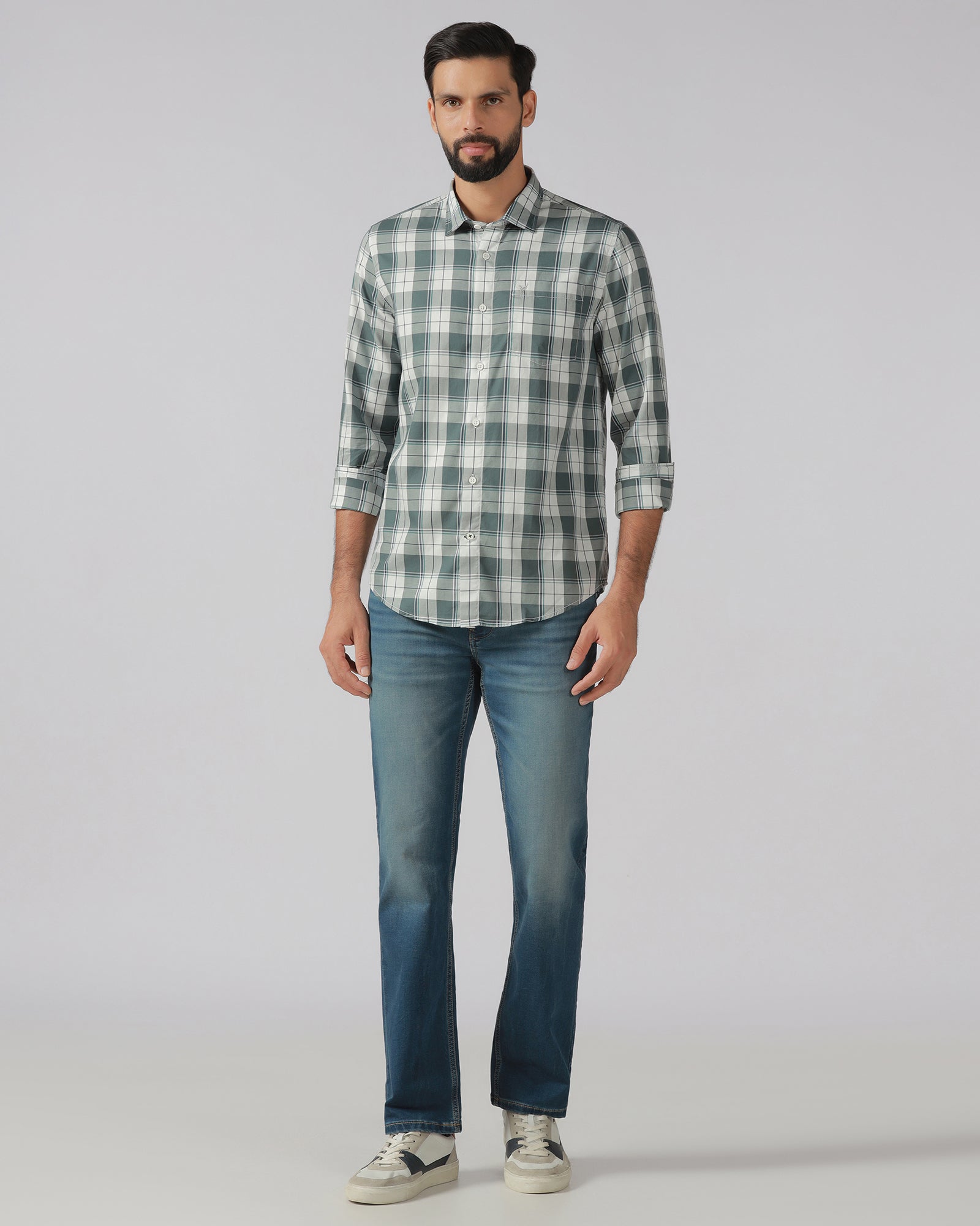 Green Check Shirt - Bergen