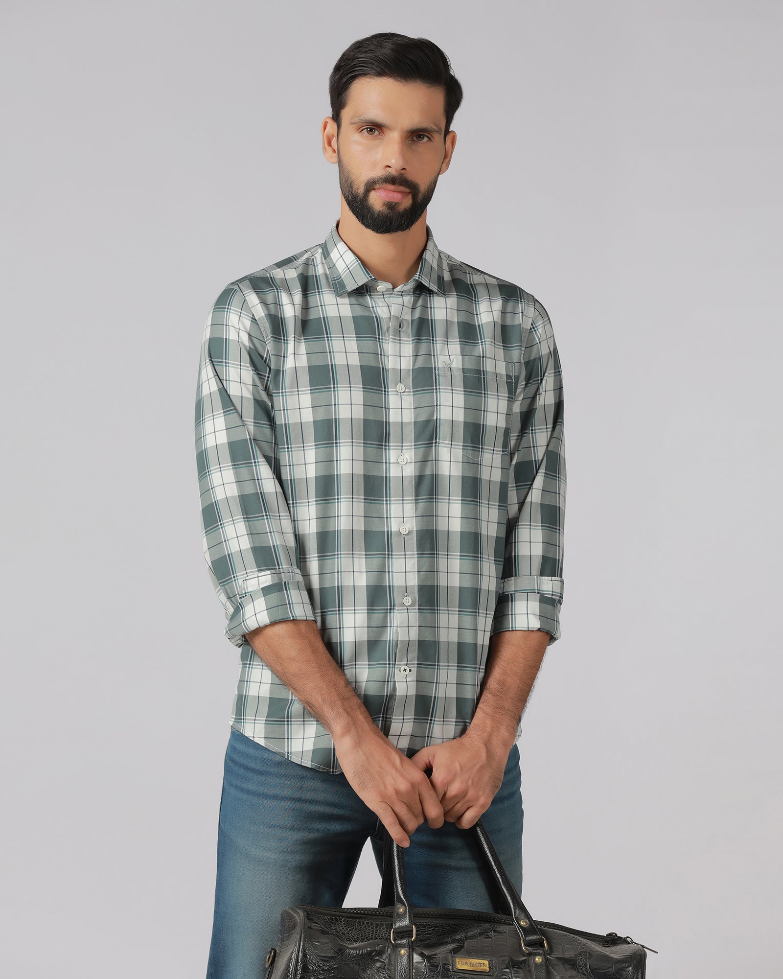 Green Check Shirt - Bergen