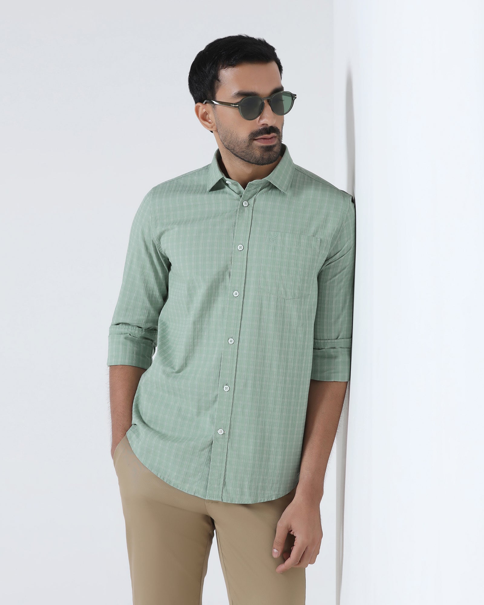 Green Check Shirt - Remon