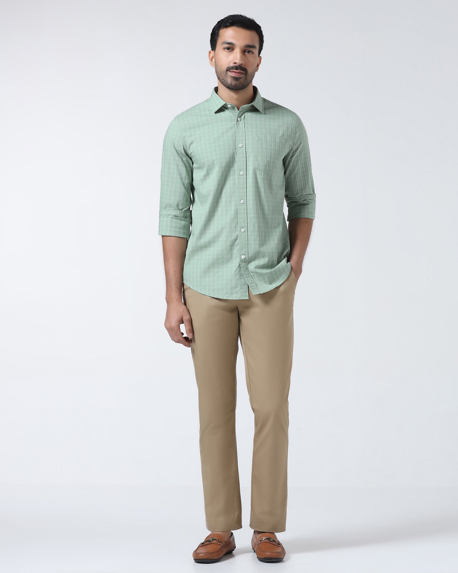 Green Check Shirt - Remon
