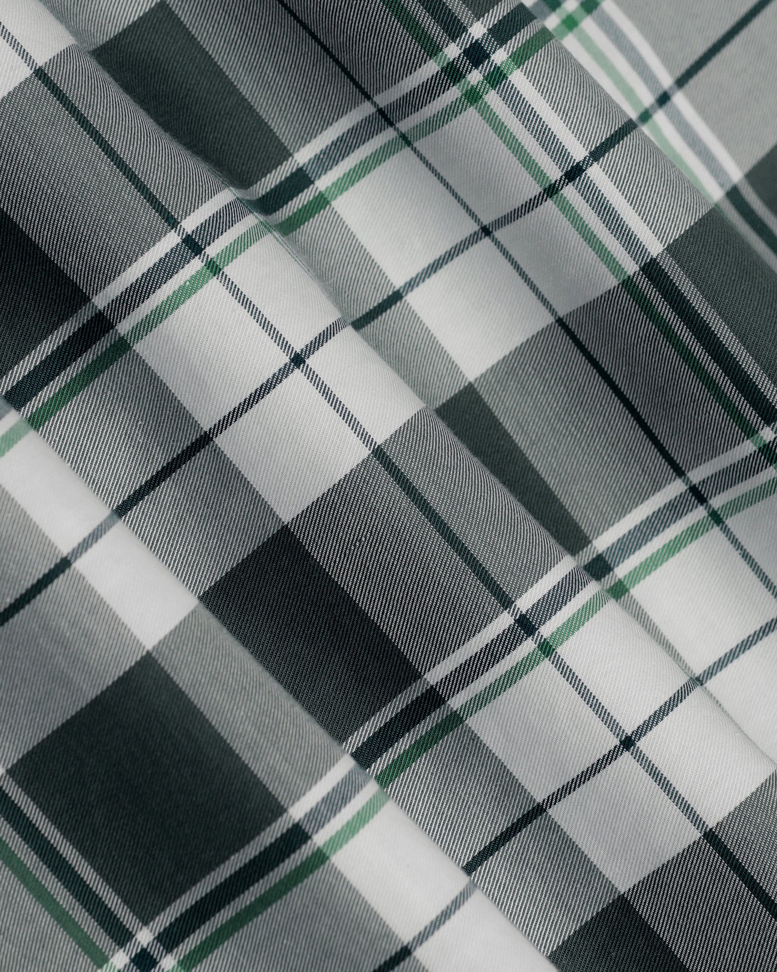Green Half Sleeve Check Shirt - Bergen