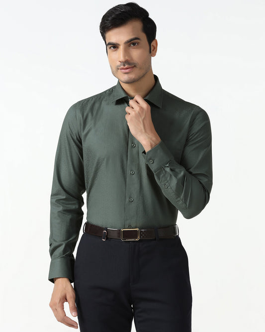 Green Jacquard Shirt - Romeo