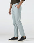 Green Linen Solid Khakis - Judas