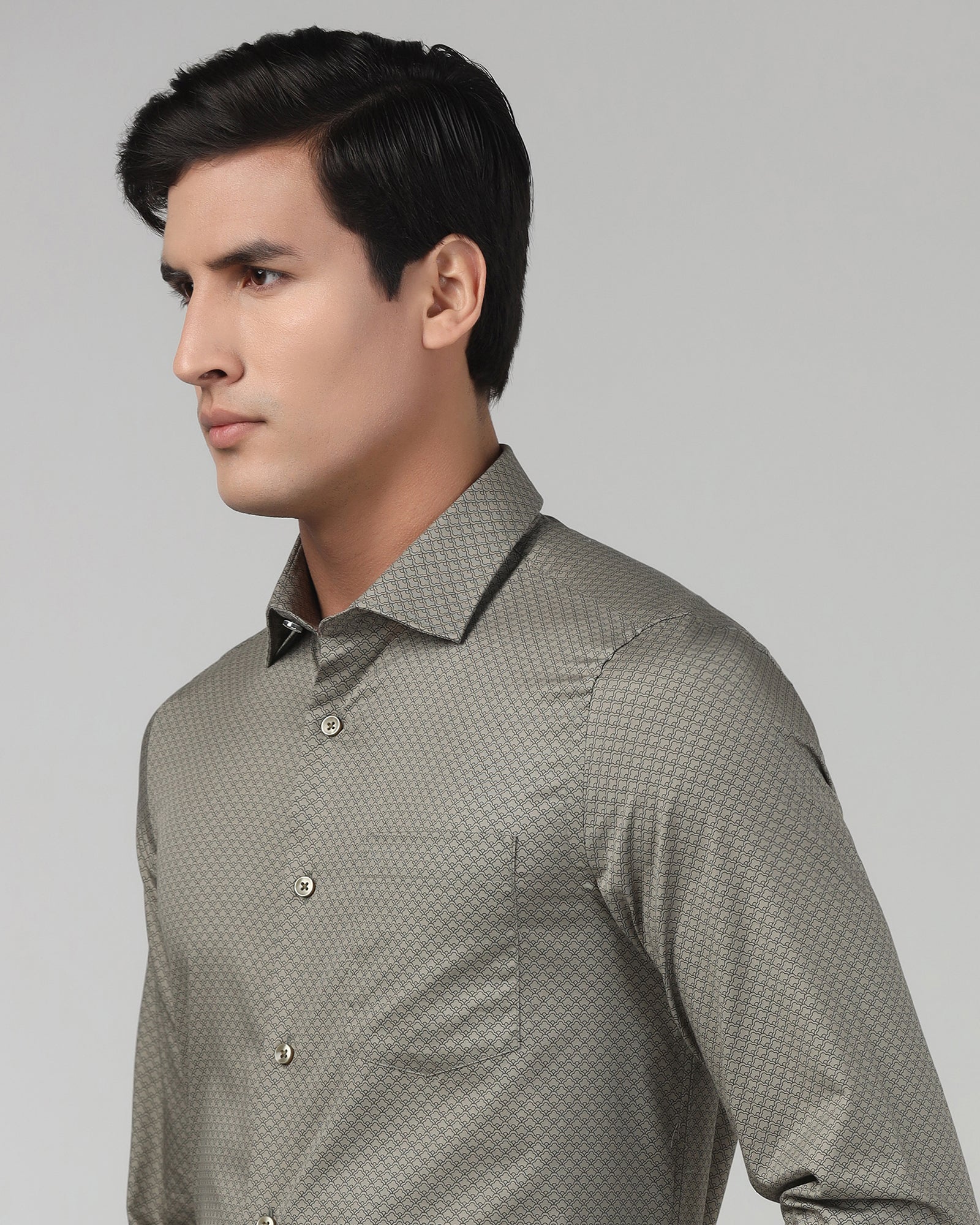 Green Printed Shirt - Alfonzo