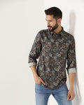 Green Printed Shirt - Gena