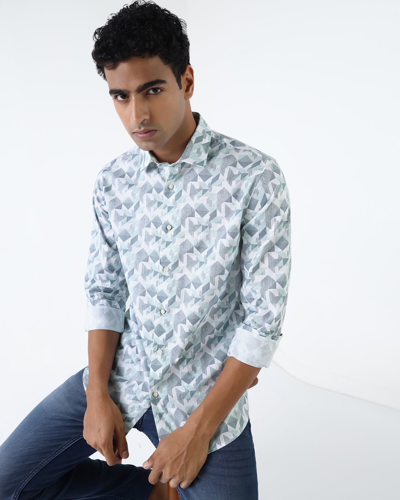 Green Printed Shirt - Spyro